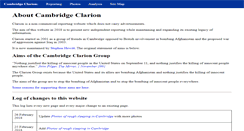 Desktop Screenshot of cambridgeclarion.org